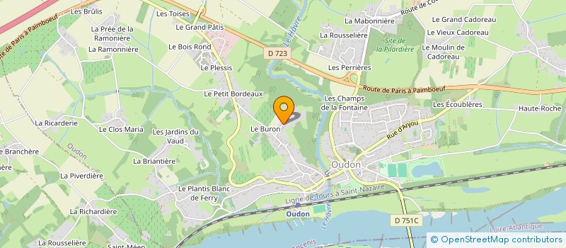 localisation de l'entreprise MONSIEUR CHRISTIAN SORIN  OUDON