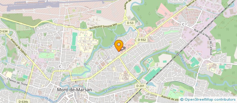 localisation de l'entreprise MONSIEUR CHRISTIAN SOULES  MONT-DE-MARSAN