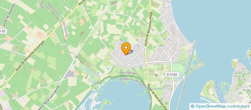 localisation de l'entreprise MONSIEUR CHRISTIAN SOULIER à MARSEILLAN