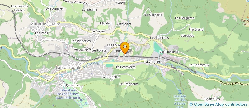 localisation de l'entreprise MONSIEUR CHRISTIAN SOULLIER  LA BOURBOULE