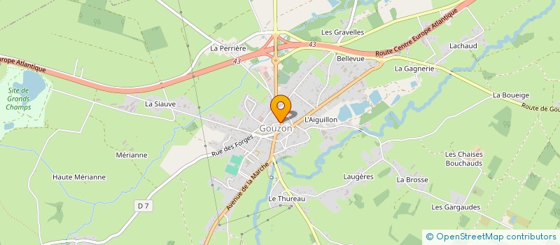 localisation de l'entreprise MONSIEUR CHRISTIAN SOURDILLE  GOUZON