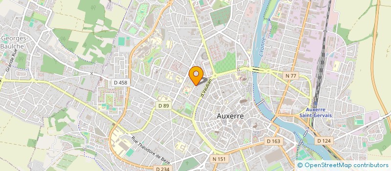 localisation de l'entreprise MONSIEUR CHRISTIAN SOURIE à AUXERRE