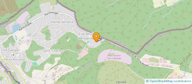 localisation de l'entreprise MONSIEUR CHRISTIAN SPIEGLER  PETITE ROSSELLE