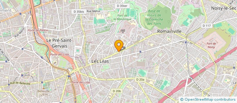 localisation de l'entreprise MONSIEUR CHRISTIAN SPIES à LES LILAS