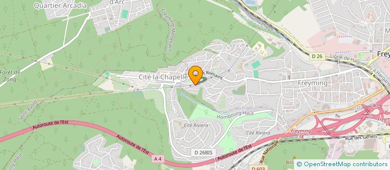 localisation de l'entreprise MONSIEUR CHRISTIAN SPIQUEL  FREYMING-MERLEBACH