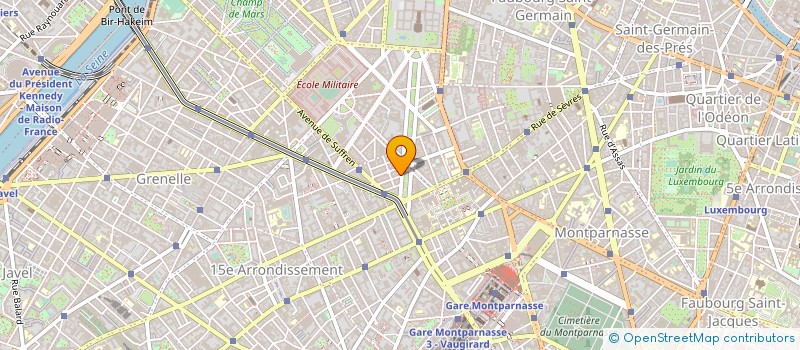 localisation de l'entreprise MONSIEUR CHRISTIAN SPITZ  PARIS 15