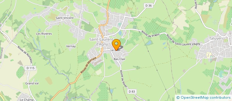 localisation de l'entreprise MONSIEUR CHRISTIAN STEINER  SAINT LAURENT D'AGNY