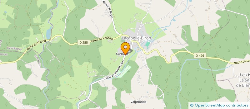 localisation de l'entreprise MONSIEUR CHRISTIAN STORM  LACAPELLE-BIRON