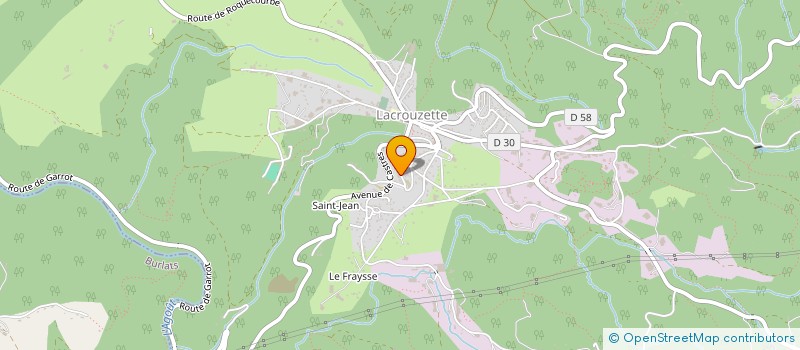 localisation de l'entreprise MONSIEUR CHRISTIAN SURREL  LACROUZETTE