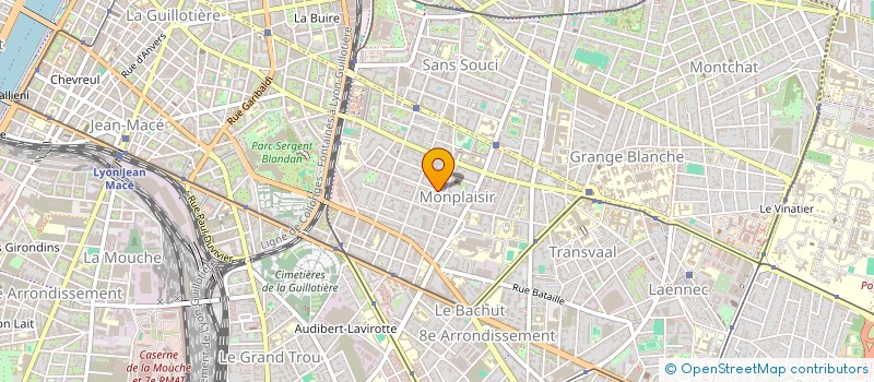 localisation de l'entreprise MONSIEUR CHRISTIAN SUTY à LYON
