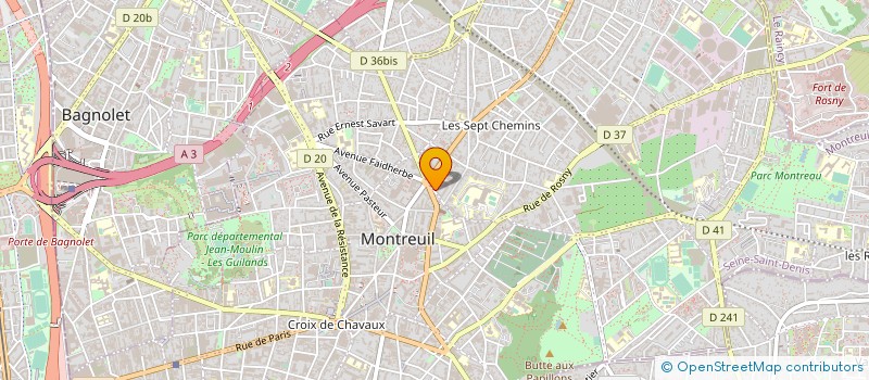 localisation de l'entreprise MONSIEUR CHRISTIAN TACHA à MONTREUIL