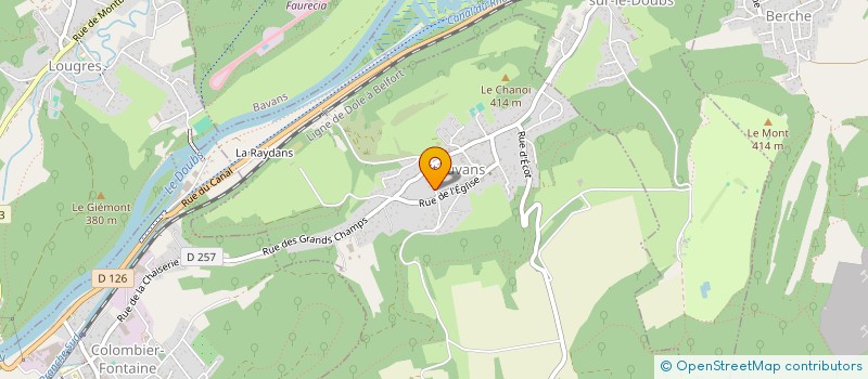 localisation de l'entreprise MONSIEUR CHRISTIAN TAILLARD  ETOUVANS