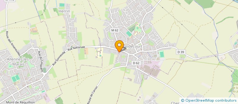 localisation de l'entreprise MONSIEUR CHRISTIAN TAILLIEZ  GONDECOURT