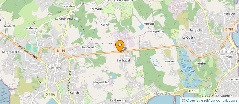 localisation de l'entreprise MONSIEUR CHRISTIAN TANGUY  CARNAC