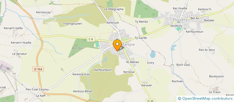 localisation de l'entreprise MONSIEUR CHRISTIAN TANGUY  LA MARTYRE