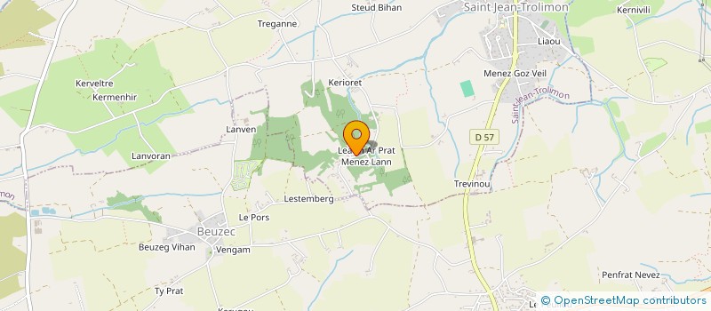 localisation de l'entreprise MONSIEUR CHRISTIAN TANNEAU  SAINT-JEAN-TROLIMON