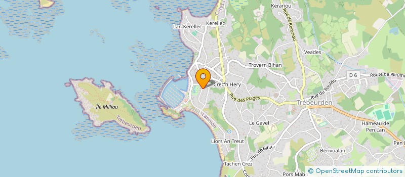 localisation de l'entreprise MONSIEUR CHRISTIAN TARTIVEL  TREBEURDEN