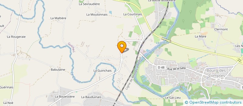 localisation de l'entreprise MONSIEUR CHRISTIAN TAURAND  GUICHEN