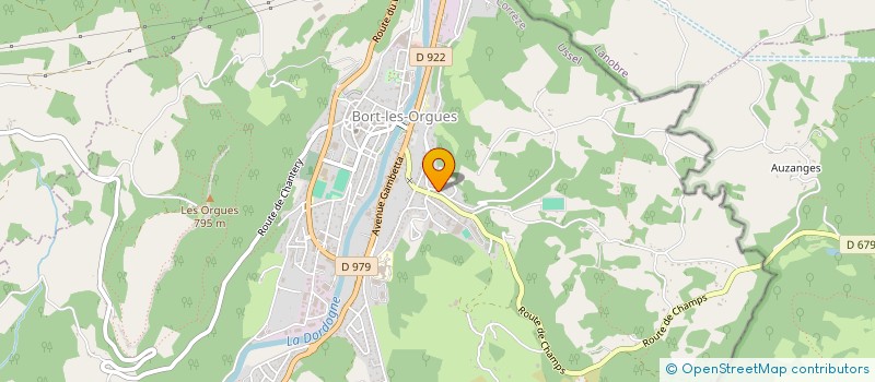 localisation de l'entreprise MONSIEUR CHRISTIAN TAZE  BORT-LES-ORGUES