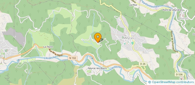 localisation de l'entreprise MONSIEUR CHRISTIAN TERRADE  PONT-DE-LABEAUME