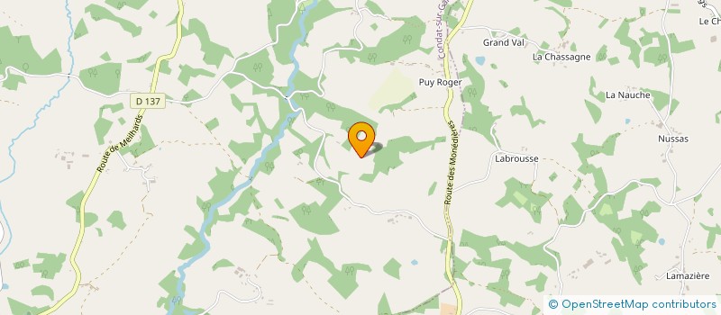 localisation de l'entreprise MONSIEUR CHRISTIAN TERRASSOUX  CONDAT-SUR-GANAVEIX