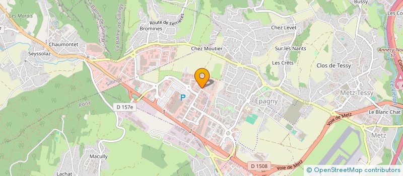 localisation de l'entreprise MONSIEUR CHRISTIAN TEXIER  LA BALME-DE-SILLINGY