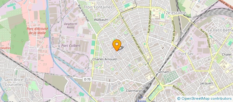 localisation de l'entreprise MONSIEUR CHRISTIAN THARSIS à REIMS