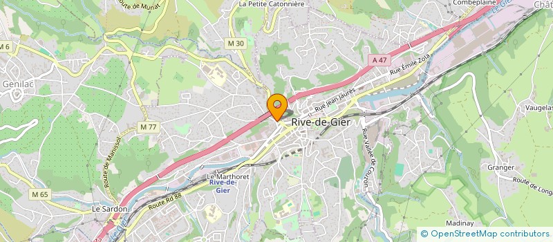 localisation de l'entreprise MONSIEUR CHRISTIAN THENOT  RIVE-DE-GIER