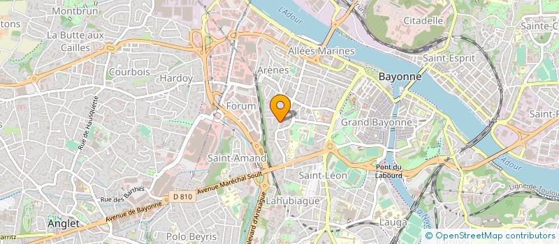 localisation de l'entreprise MONSIEUR CHRISTIAN THERIER à BAYONNE