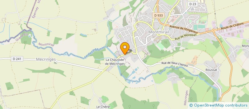 localisation de l'entreprise MONSIEUR CHRISTIAN THEVENIAULT à MONTMIRAIL