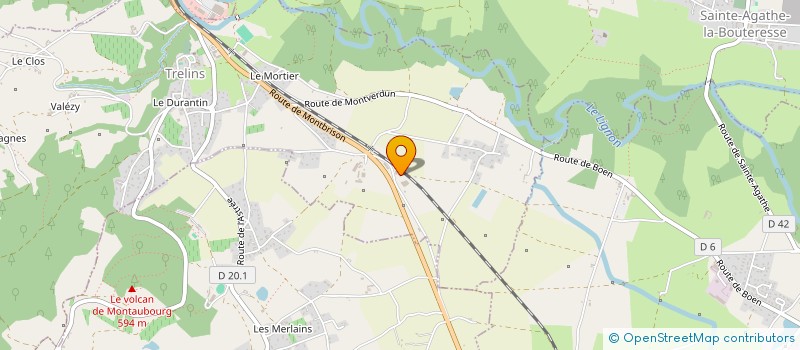 localisation de l'entreprise MONSIEUR CHRISTIAN THEVENON  TRELINS