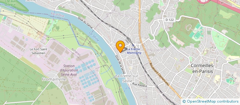 localisation de l'entreprise MONSIEUR CHRISTIAN THEVENY  LA FRETTE-SUR-SEINE