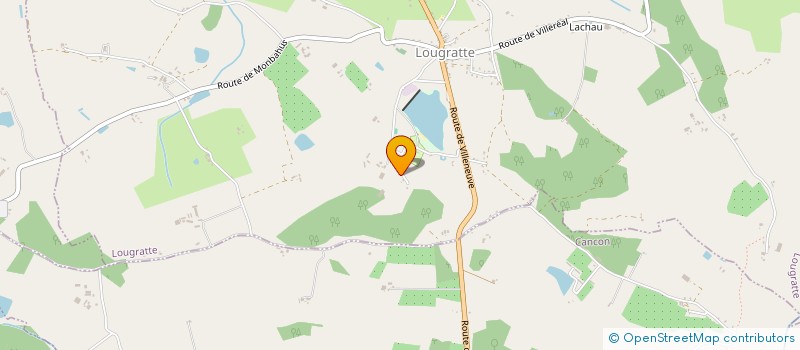 localisation de l'entreprise MONSIEUR CHRISTIAN THIBAUD  LOUGRATTE