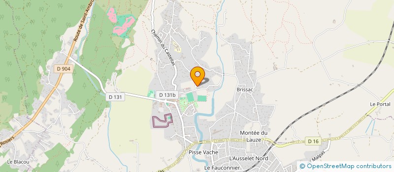 localisation de l'entreprise MONSIEUR CHRISTIAN THIBAUD  ROUSSON