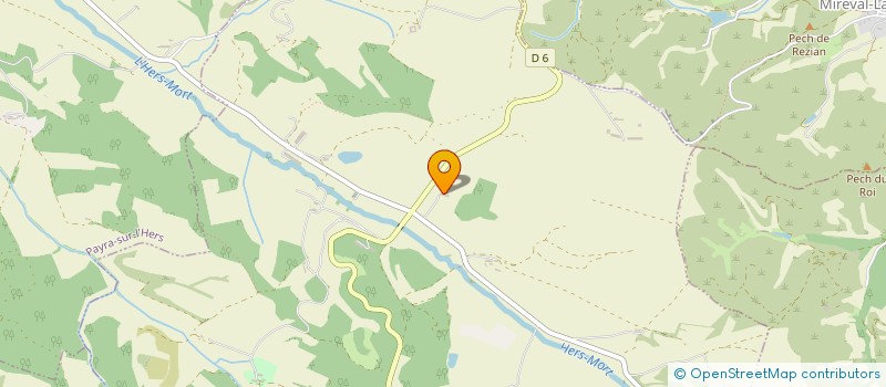 localisation de l'entreprise MONSIEUR CHRISTIAN THIEBAULT  FONTERS-DU-RAZES