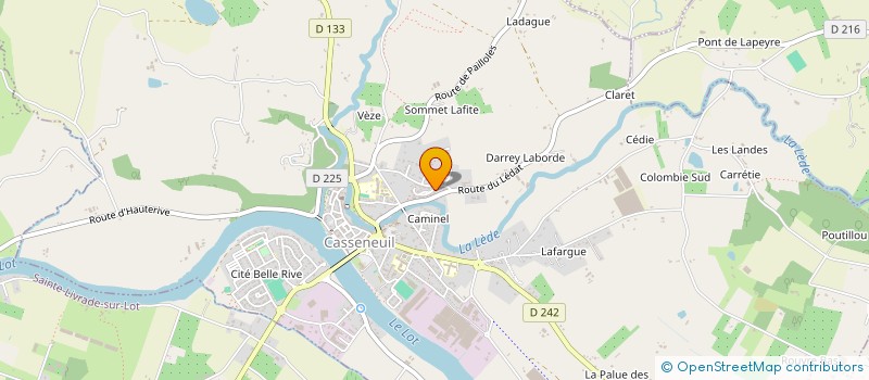 localisation de l'entreprise MONSIEUR CHRISTIAN THURMEL  CASSENEUIL