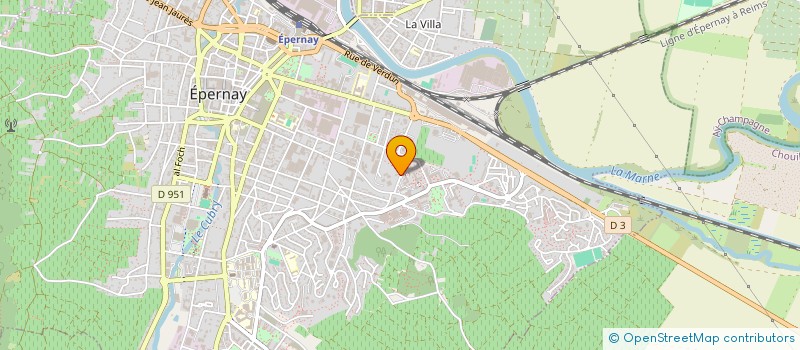 localisation de l'entreprise MONSIEUR CHRISTIAN TINGO  EPERNAY