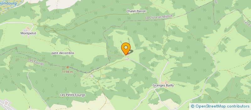 localisation de l'entreprise MONSIEUR CHRISTIAN TISSOT  LES FOURGS