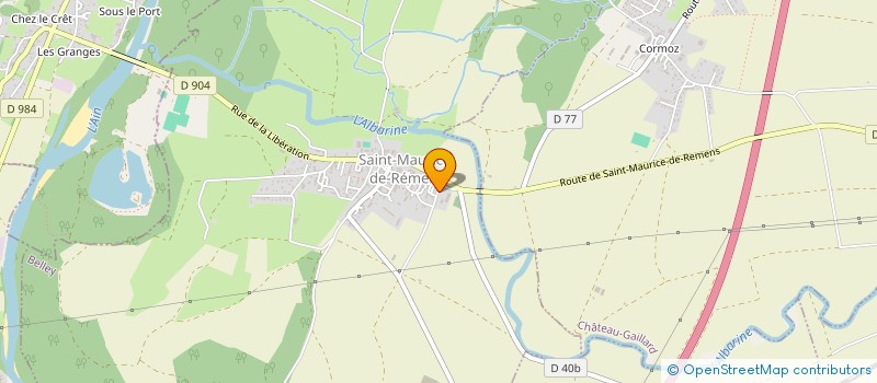 localisation de l'entreprise MONSIEUR CHRISTIAN TISSOT  SAINT-MAURICE-DE-REMENS