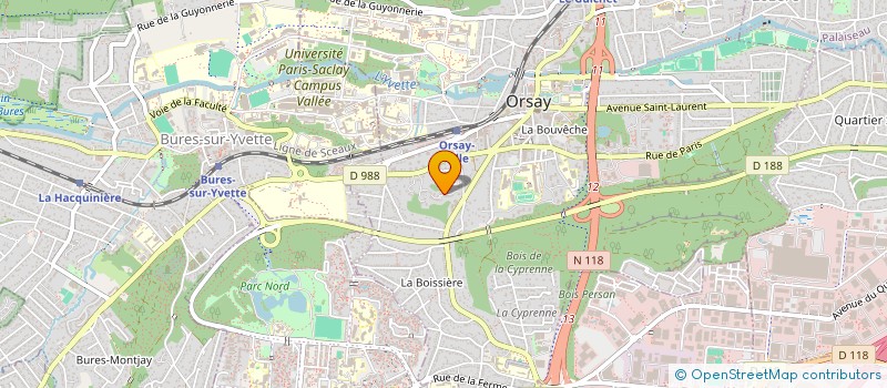 localisation de l'entreprise MONSIEUR CHRISTIAN TOCHE  ORSAY