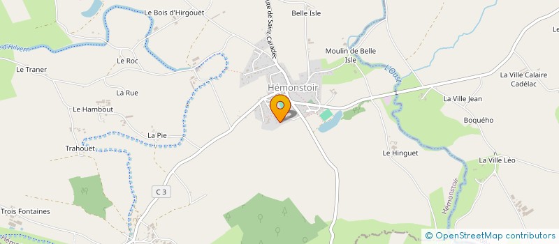 localisation de l'entreprise MONSIEUR CHRISTIAN TONNELLE  HEMONSTOIR