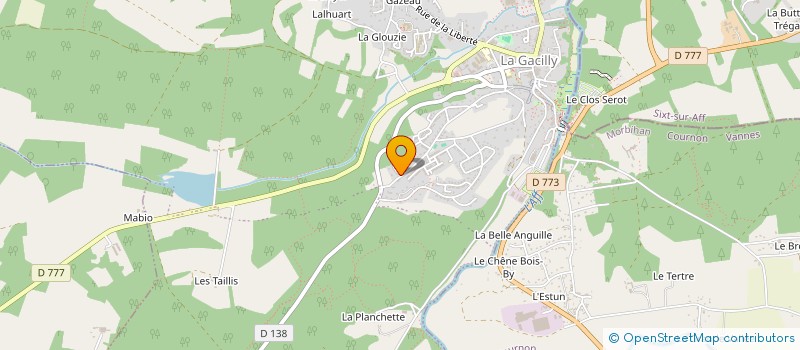 localisation de l'entreprise MONSIEUR CHRISTIAN TOUBLANC  LA GACILLY