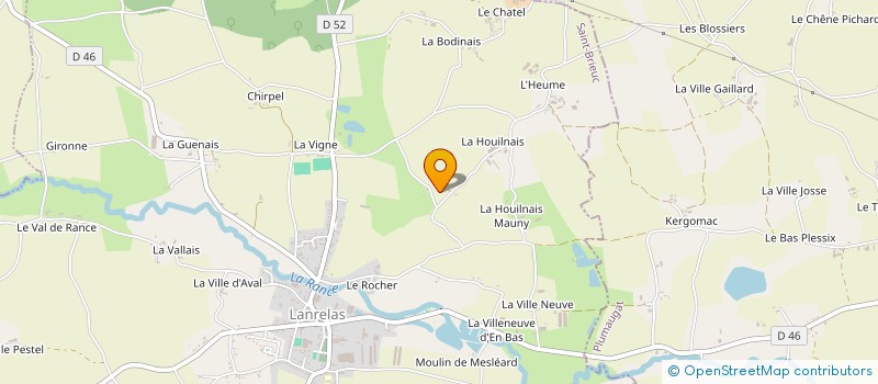 localisation de l'entreprise MONSIEUR CHRISTIAN TOUPET à LANRELAS