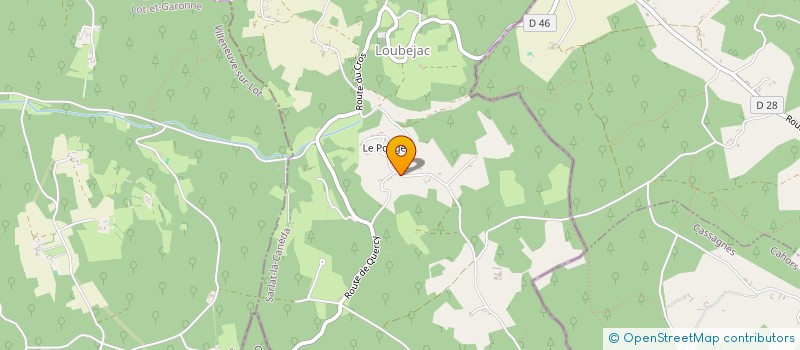 localisation de l'entreprise MONSIEUR CHRISTIAN TOURON  LOUBEJAC
