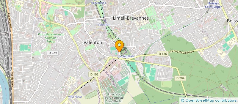 localisation de l'entreprise MONSIEUR CHRISTIAN TRAIN  LIMEIL-BREVANNES