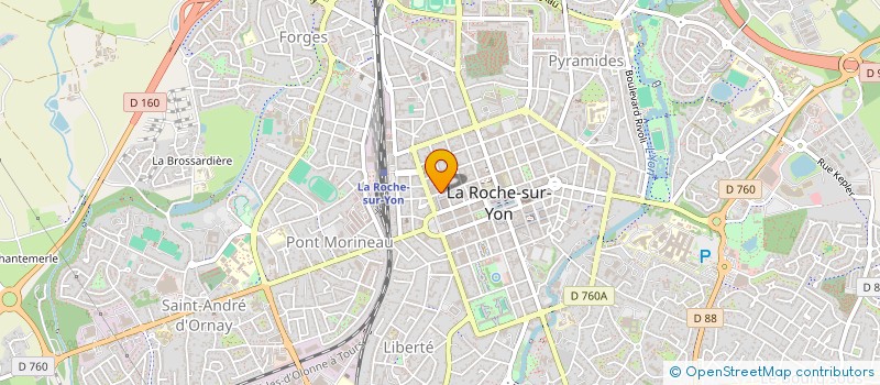 localisation de l'entreprise MONSIEUR CHRISTIAN TRAINEAU à LA ROCHE-SUR-YON