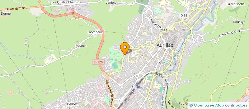 localisation de l'entreprise MONSIEUR CHRISTIAN TRAPY à AURILLAC