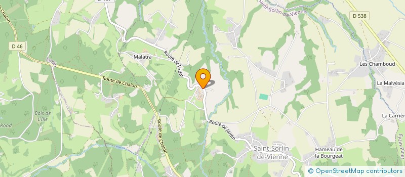 localisation de l'entreprise MONSIEUR CHRISTIAN TRAYNARD  SAINT-SORLIN-DE-VIENNE