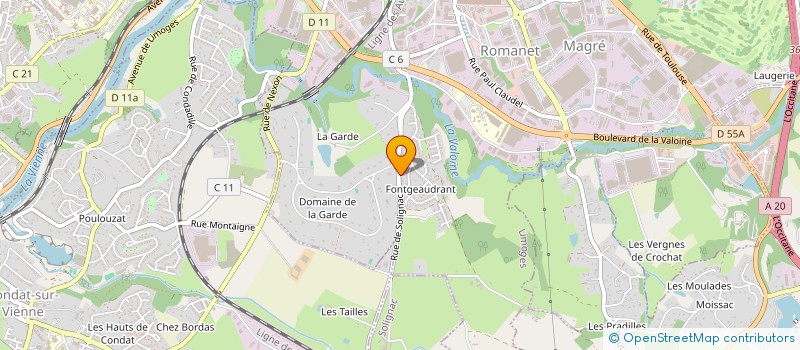 localisation de l'entreprise MONSIEUR CHRISTIAN TREBUCHAIRE à LIMOGES