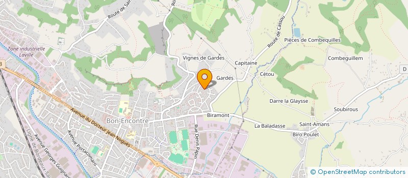 localisation de l'entreprise MONSIEUR CHRISTIAN TRENTY  BON-ENCONTRE